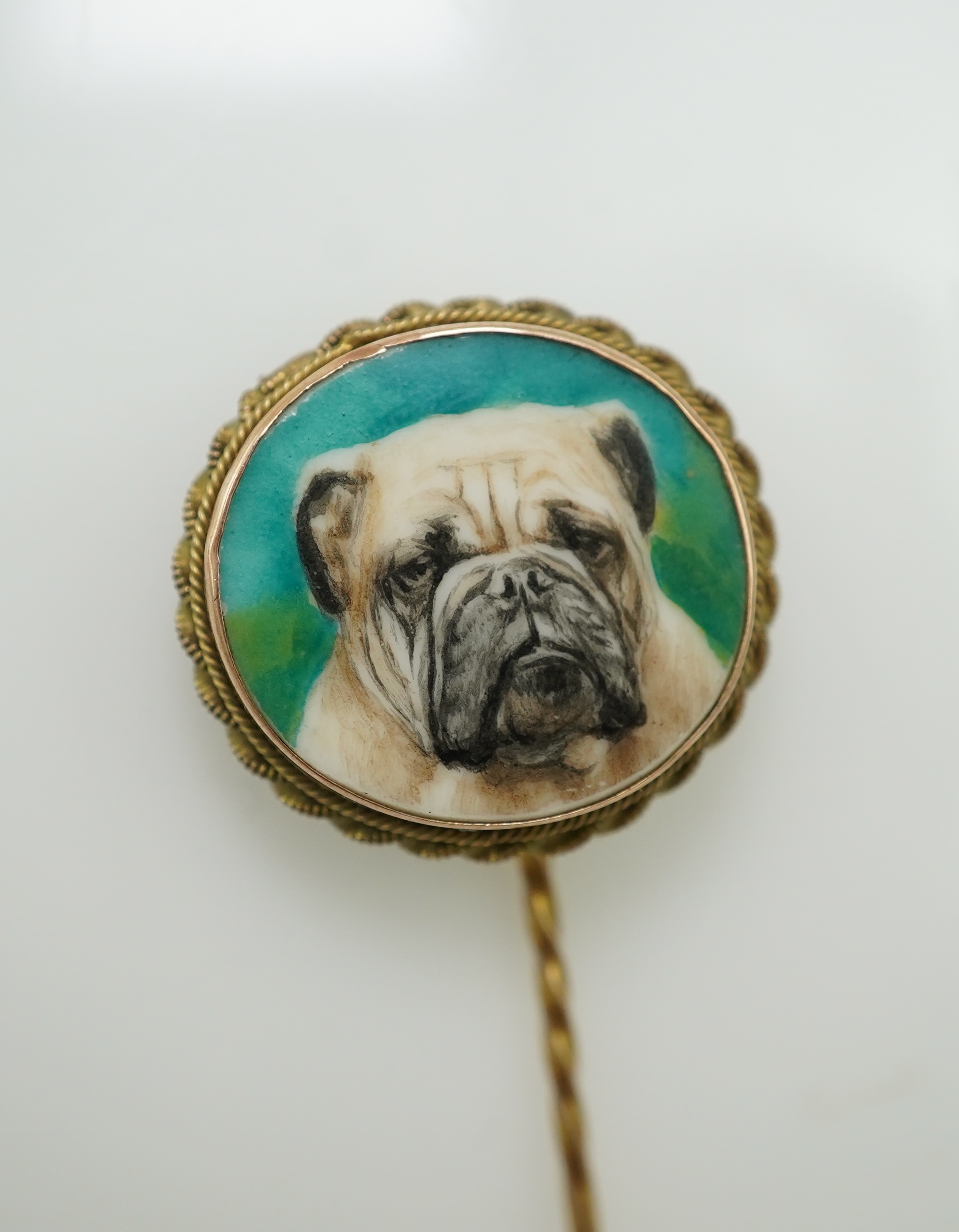 Reuben Ward Binks (1880-1950), an enamel stick pin, circa 1917